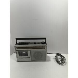 HITACHI TRK-555OH RADIO TAPE CASSETTE RECORDER RETRO 1980’s Vintage Works